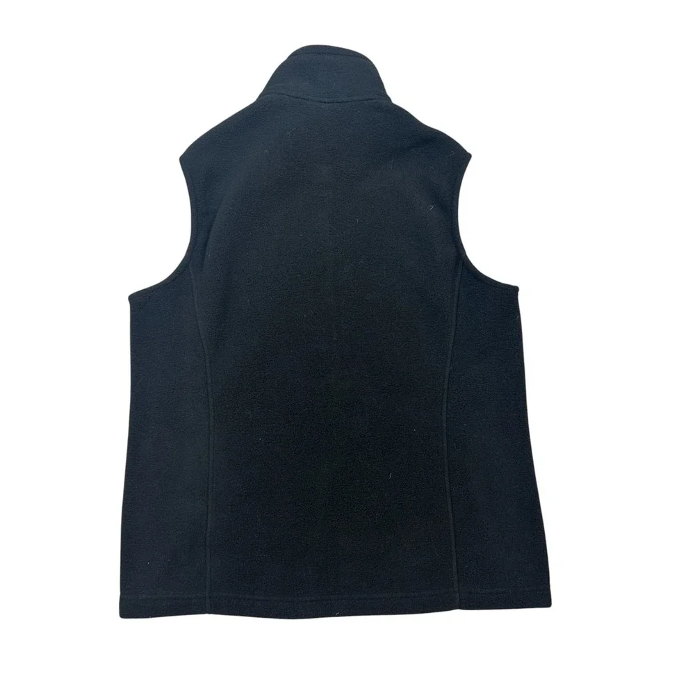 Patagonia Synchilla Vest Mens Large Black Fleece Sleeveless Mock Neck‎ Full Zip